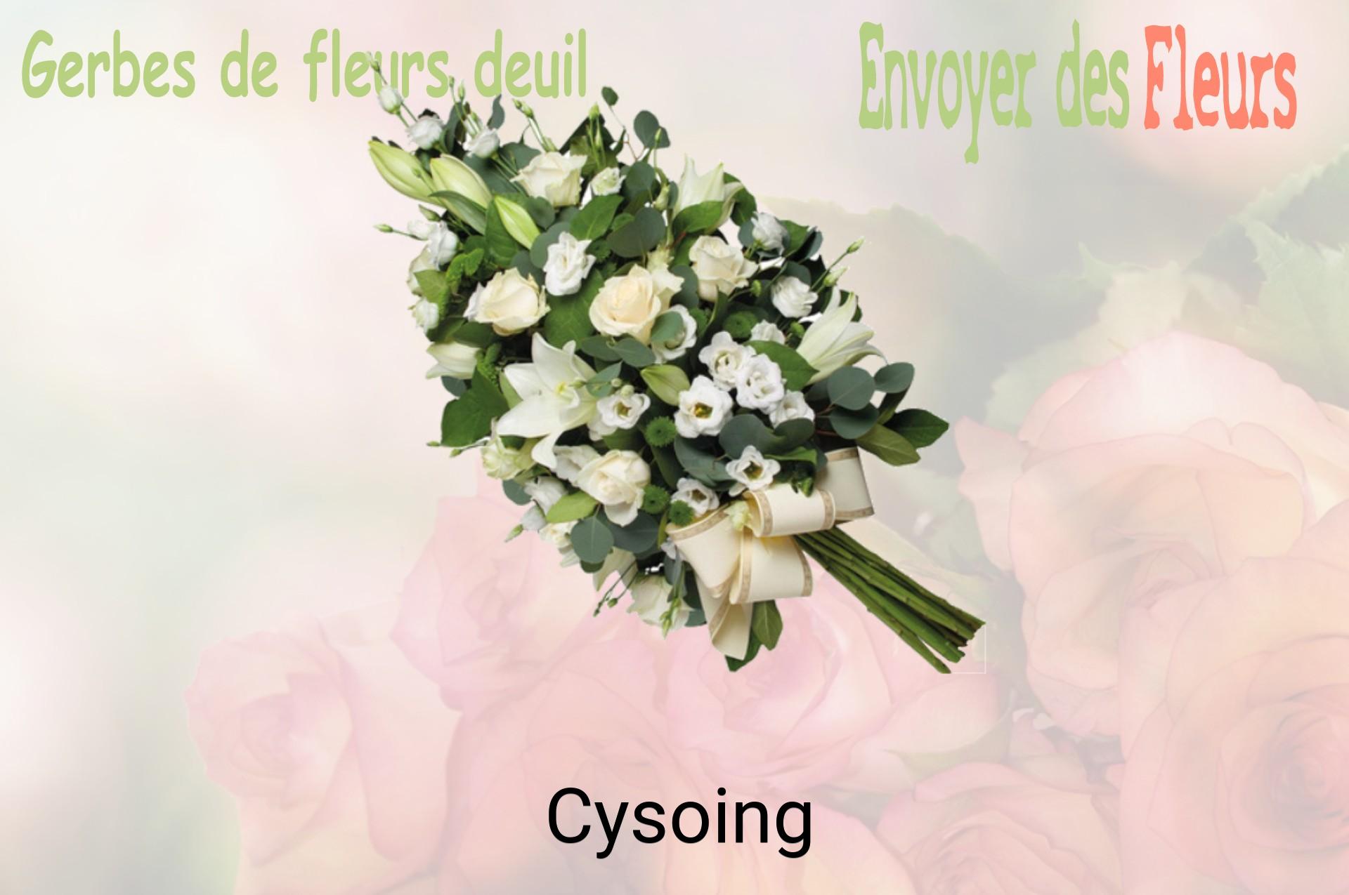 Gerbe de fleurs de deuil livrée à Cysoing